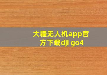 大疆无人机app官方下载dji go4